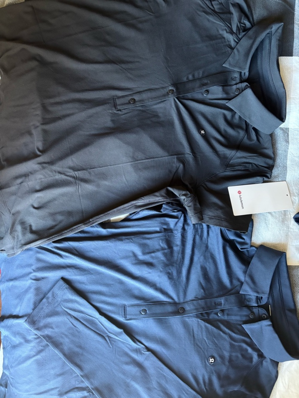 lululemon athletica Women's Polo Tops - Black and Navy